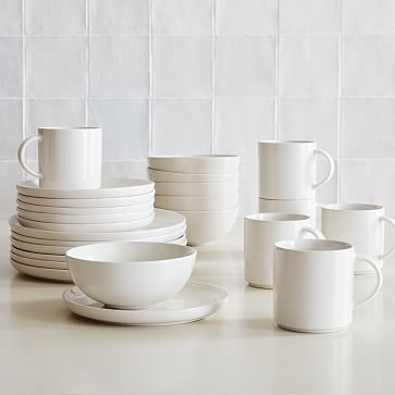 Coupe Stoneware Dinnerware (Set of 24) | West Elm (US)