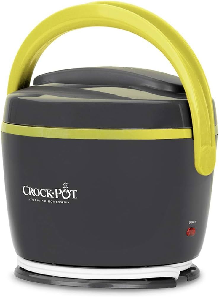 Crockpot Electric Lunch Box, Portable Food Warmer for On-the-Go, 20-Ounce, Grey/Lime | Amazon (US)