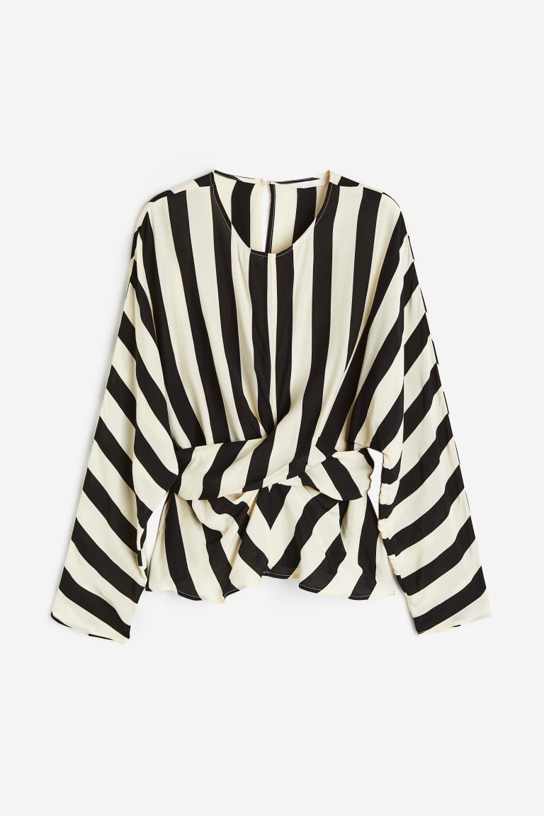 Wrap-detail blouse | H&M (UK, MY, IN, SG, PH, TW, HK)