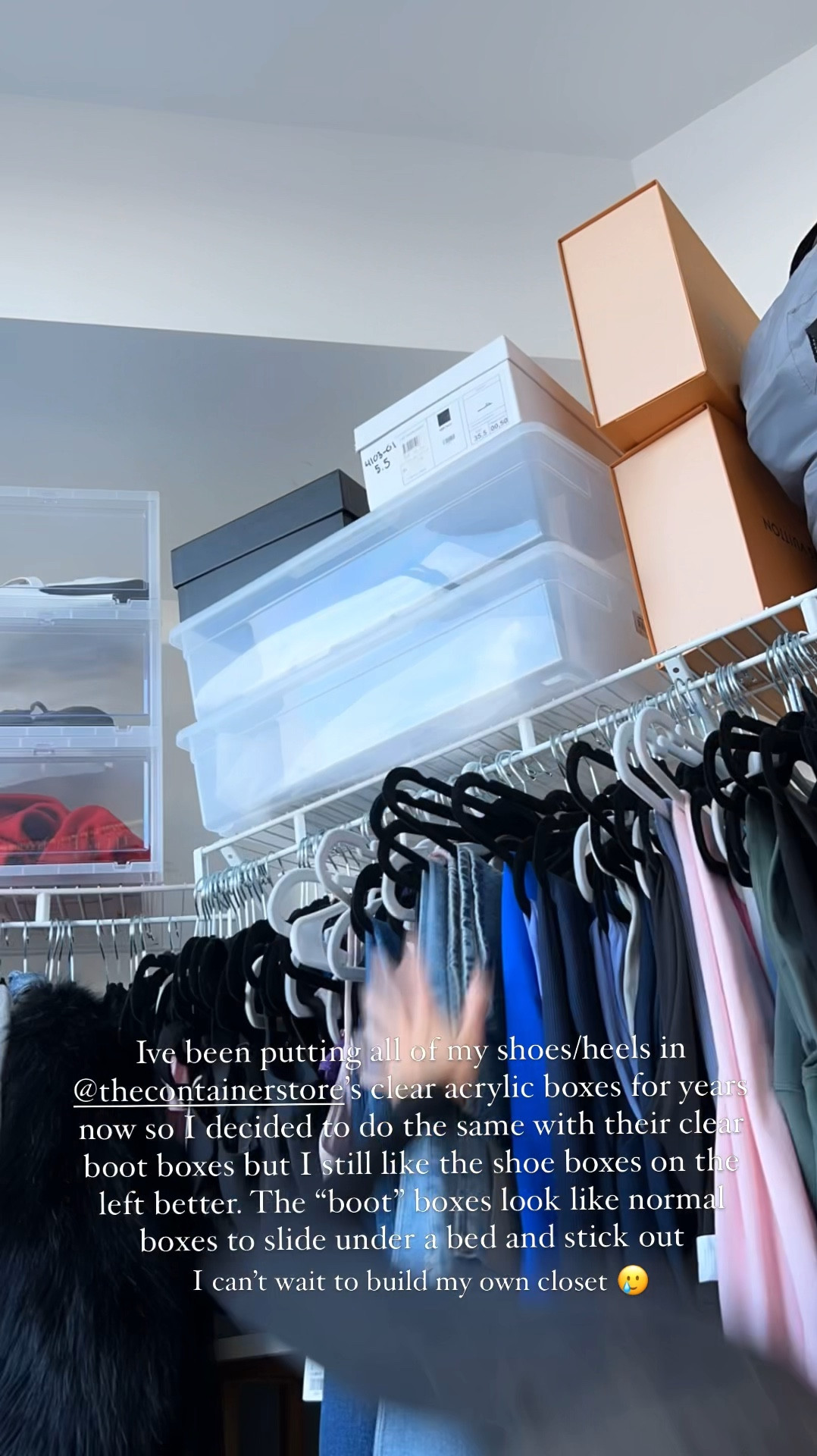 





closet, shoe organizer, organization, closet design, boot boxes, container organizer, closet organization

#LTKShoeCrush #LTKHome