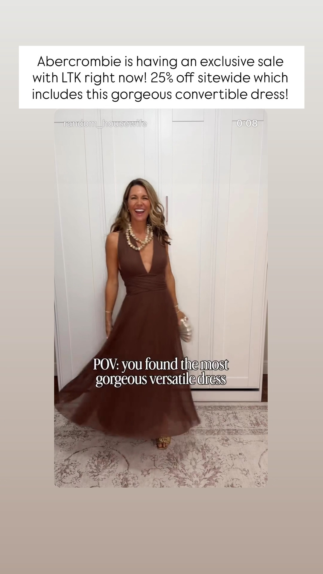 Abercrombie x LTK Sale 

#LTKSpringSale #LTKSaleAlert #LTKWedding