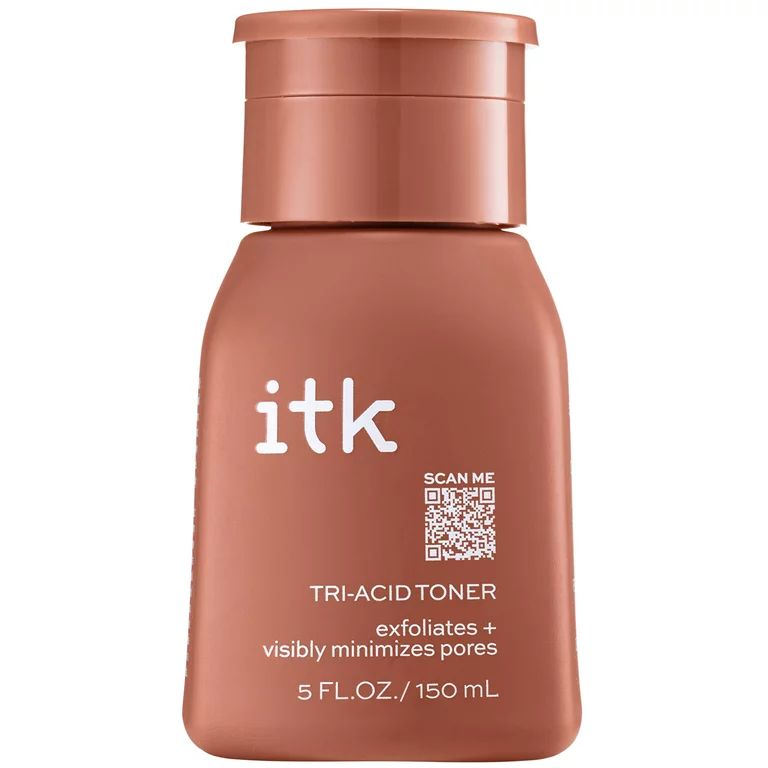 ITK Tri-Acid Toner Face Exfoliator + Dark Spot Corrector with Salicylic Acid + Niacinamide, 5 oz | Walmart (US)