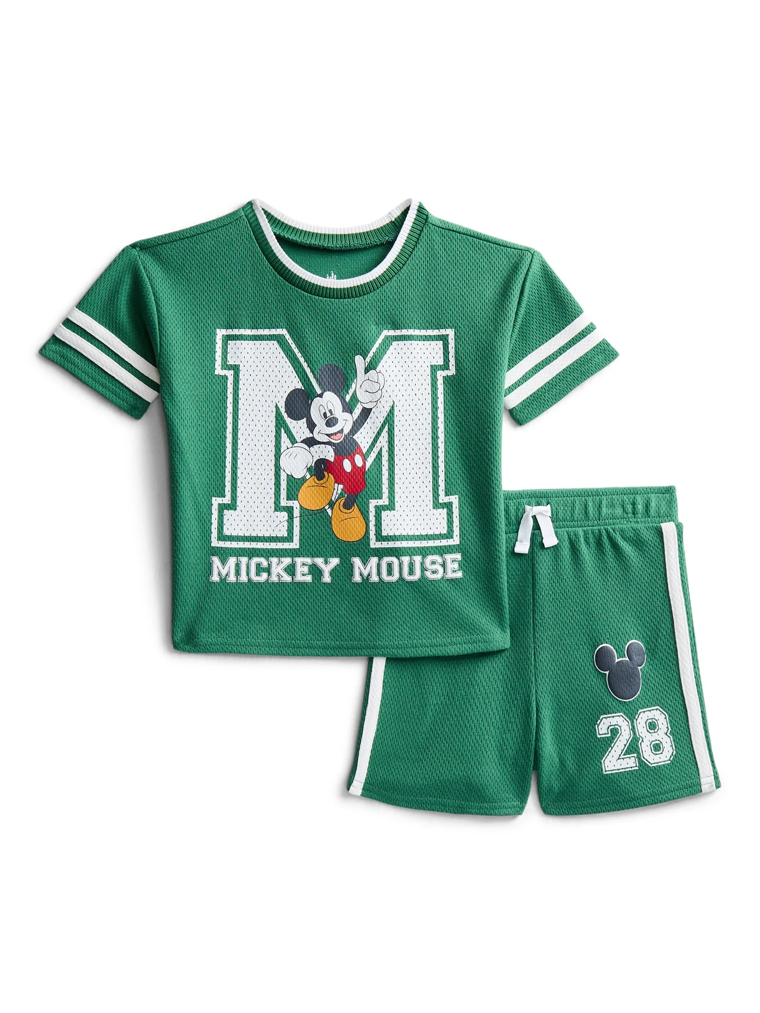 Mickey Mouse Baby Boys Athletic Graphic T-Shirt and Shorts Set, 2-Piece, Sizes 0/3M-24M | Walmart (US)