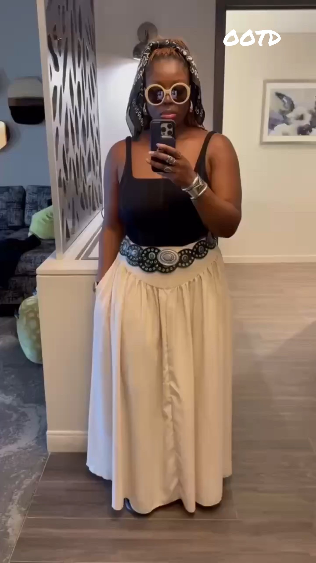 Bandana tied, belt buckled and serving country couture. Western-inspired travel OOTD with a free flowing skirt with pockets and a stretchy corset! Who said travel can’t be cute! 🥰 

#LTKTravel #LTKFindsUnder50 #LTKMidsize
