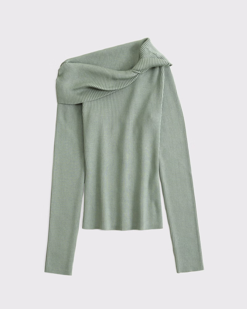 Asymmetrical Twist Sweater | Abercrombie & Fitch (US)
