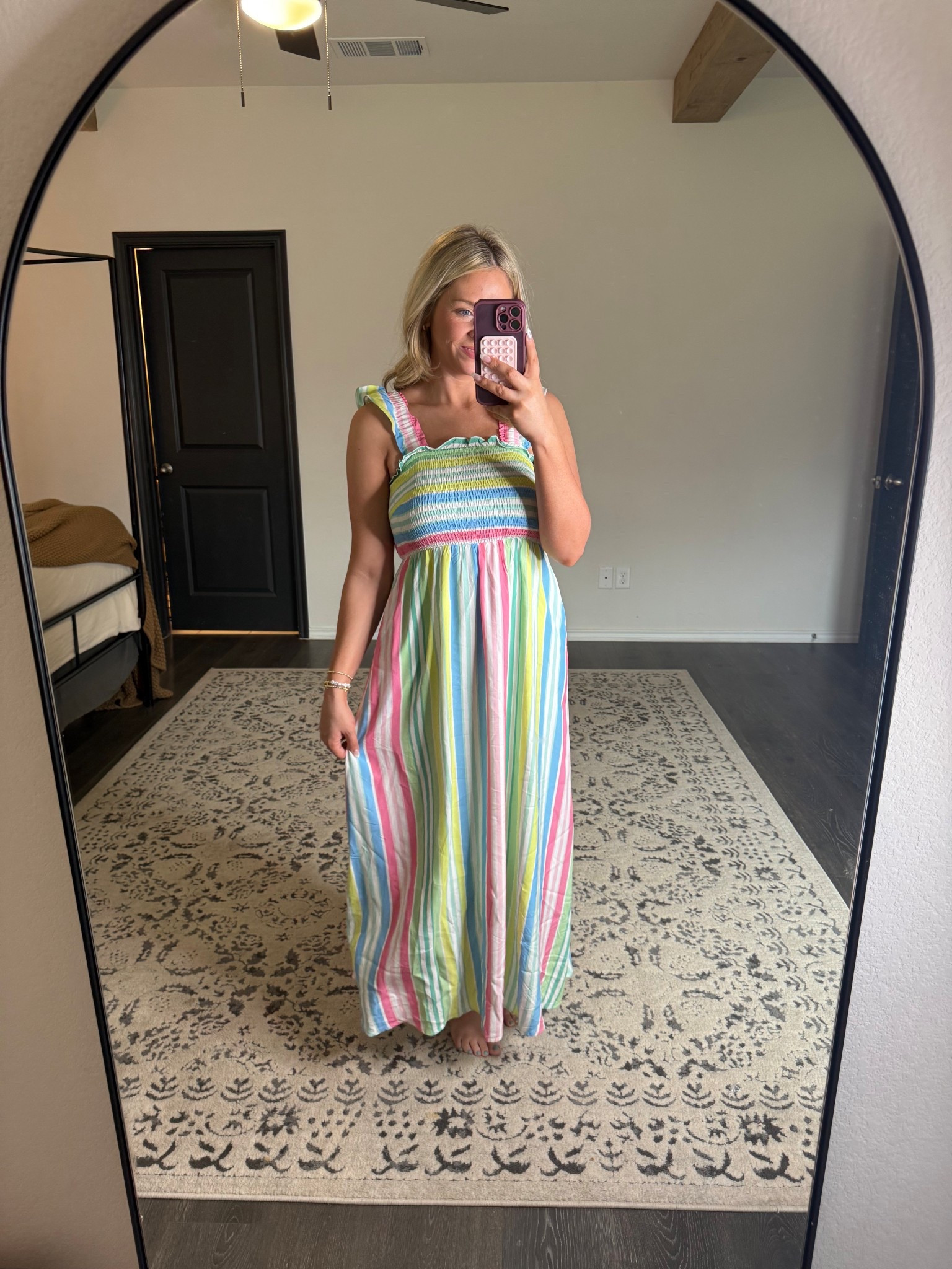 This dress would be so cute for a beach vacation! 

#LTKootd