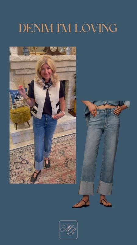 I love the look and fit of these jeans! 

#LTKStyleTip #LTKWorkwear #LTKOver40