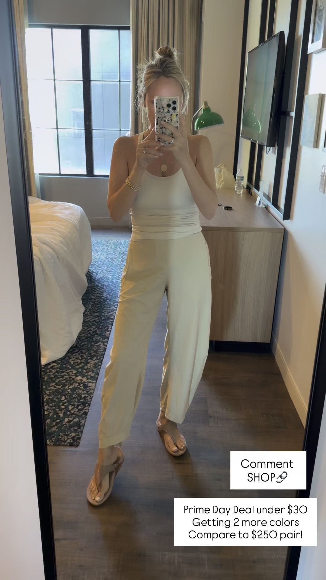 Amazon prime day sale. On my favorite pants Light fabric holds up well when you need a simple look! LTKootd