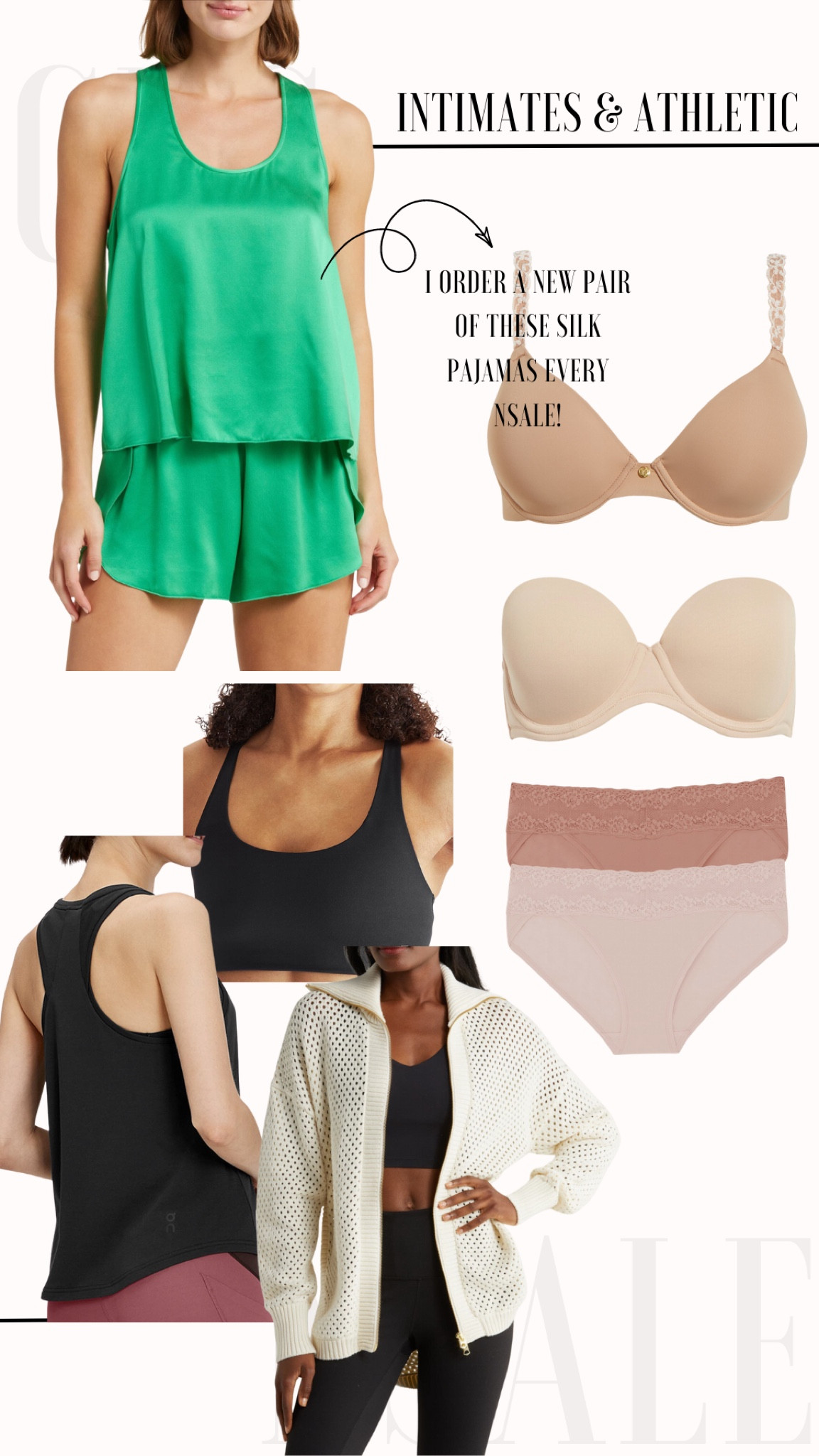 I always grab a new set of silk pajamas (and bedtime undies) in the NSale, plus my bras are due for an upgrade and these are my favorites! 

#LTKxNSale