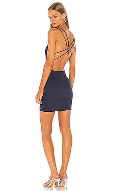 superdown Grecia Strappy Back Dress in Navy from Revolve.com | Revolve Clothing (Global)