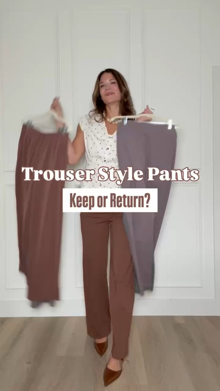 Trouser style yoga pants are one of those pieces that give you the comfort of activewear with a more dressed up look. I love them for work from home days, travel, or pairing with a sweater and sneakers for an easy everyday outfit.

Trouser yoga pants, Yoga pants, Tall girl fashion, Tall friendly clothing, Comfortable pants, Work from home outfit, Travel outfit, Casual fall style, Athleisure pants, Everyday pants, Long leg pants, StangandCo