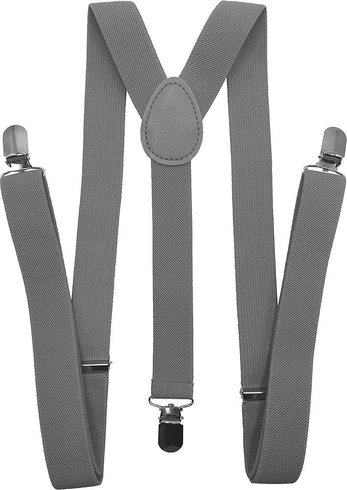 Solid Color Suspenders Y-Back | Adjustable and Elastic | | Amazon (US)