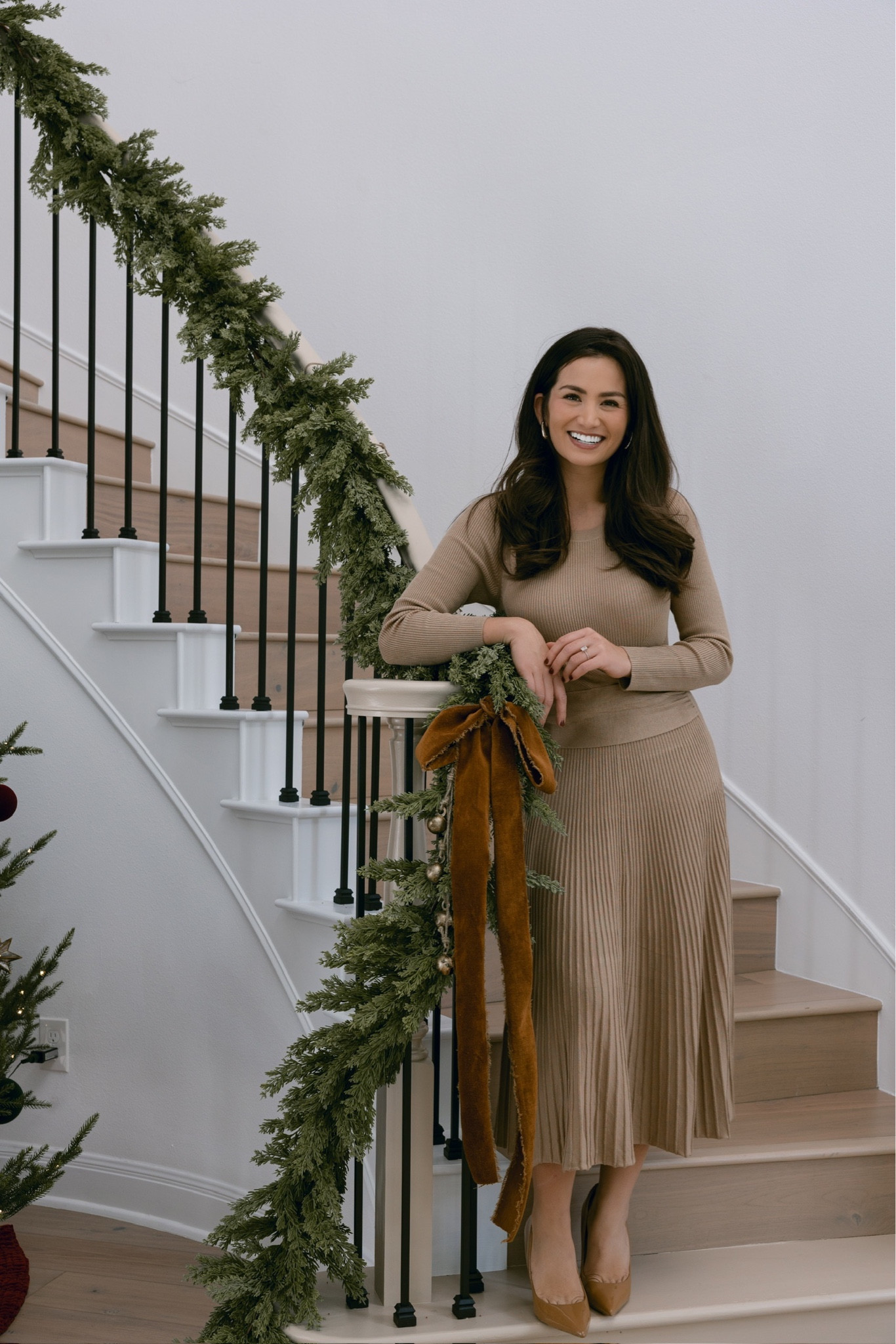 Got some holiday photos back! Love the way this neutral outfit looked with our holiday decorations!

#LTKstyletip #LTKHoliday #LTKSeasonal