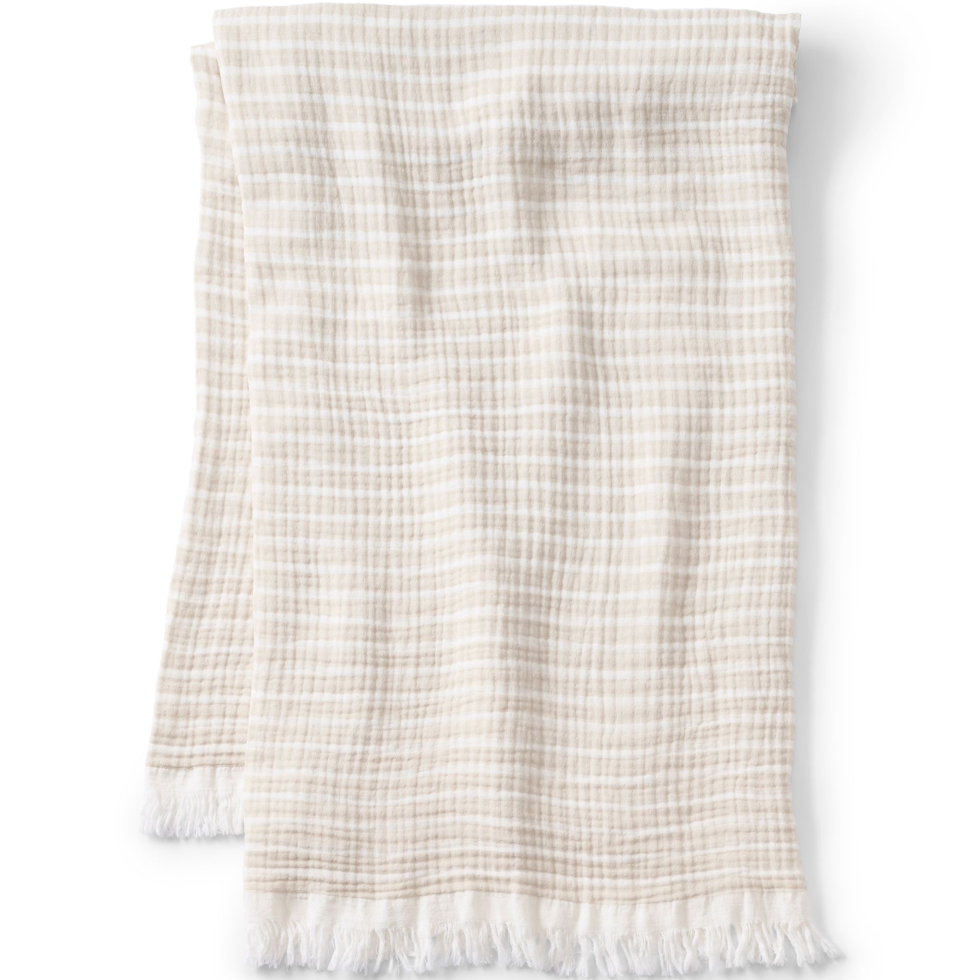 Cotton Throw Blanket | Lands' End (US)