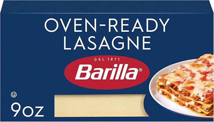 Barilla "Oven Ready" Lasagne Pasta, Non-GMO Kosher Pasta, 9oz. | Amazon (US)