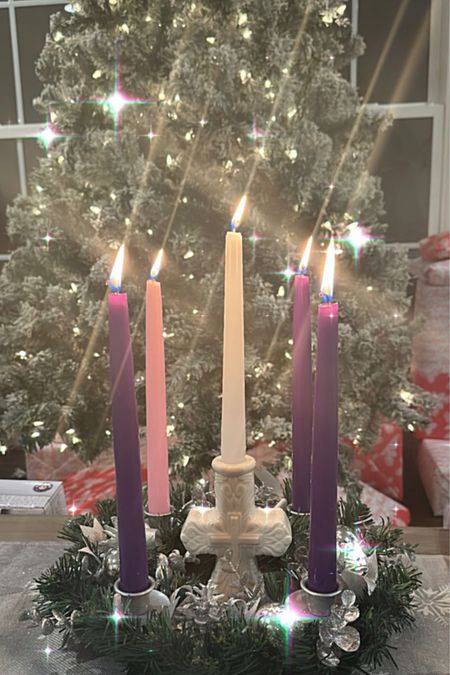 Advent Wreath
Advent wreaths, candles, and Christ candle holders to celebrate the reason for the season—Christ the Savior!!

#LTKSeasonal #LTKfamily #LTKHoliday