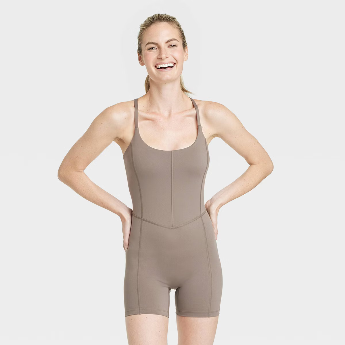 Women's Brushed Sculpt Short Bodysuit - All In Motion™ | Target