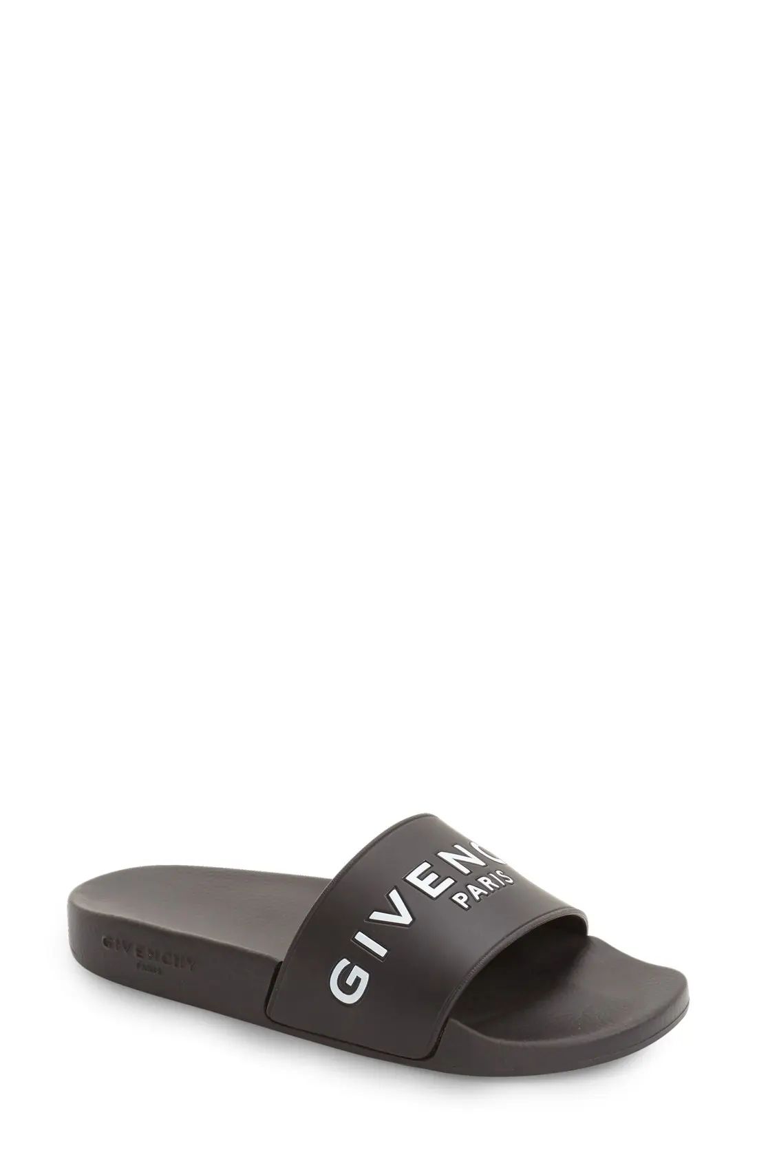 Women's Givenchy Logo Slide, Size 8US / 38EU - Black | Nordstrom