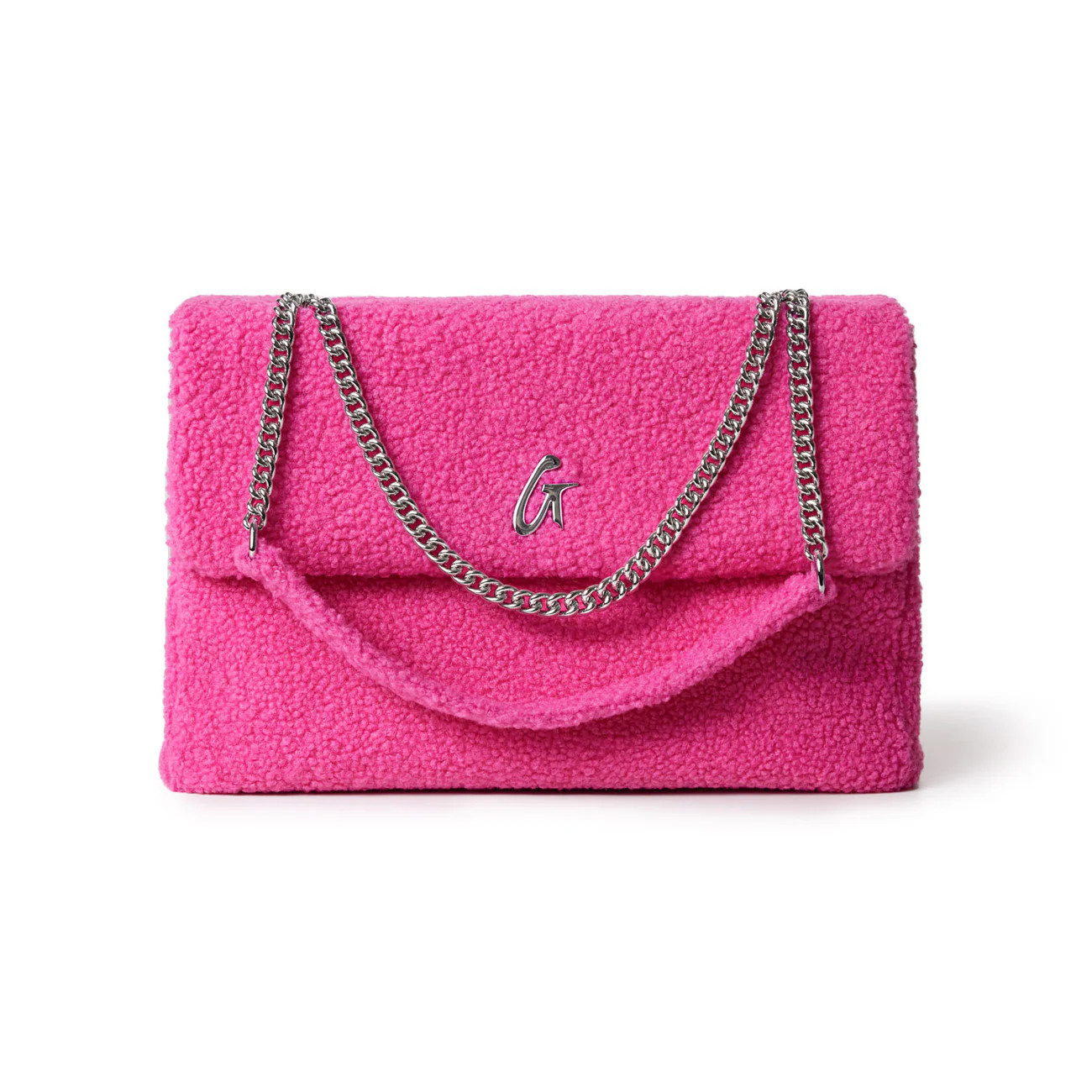 LARGE TEDDY FLAP BAG - HOT PINK | Glam-Aholic Lifestyle