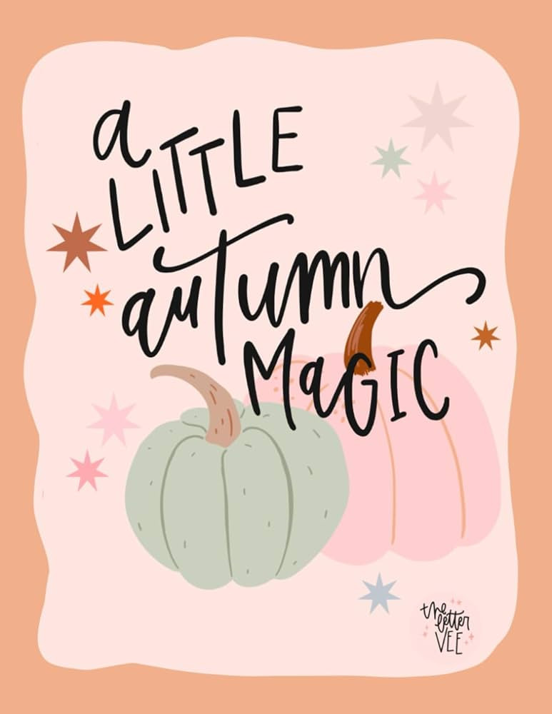A Little Autumn Magic: Hand-Lettered Coloring Book by The Letter Vee | Amazon (US)