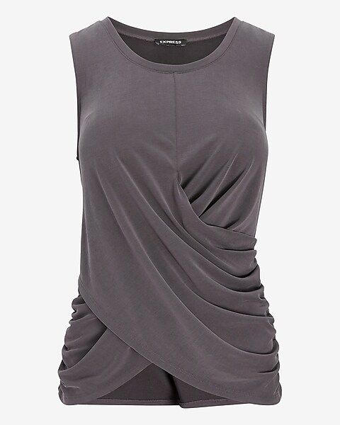 Silky Sueded Jersey Twist Front Tank | Express