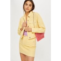 Womens Fitted Denim Jacket - Yellow, Yellow | Topshop UK