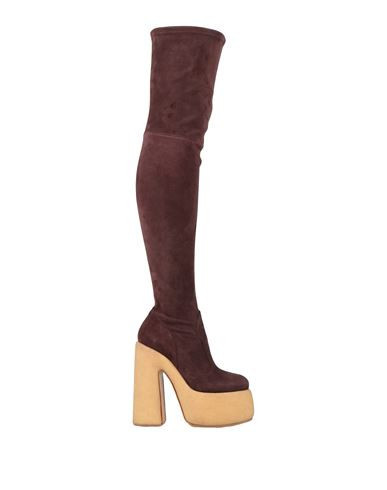 Casadei Woman Boot Burgundy Size 9.5 Leather | YOOX (US)