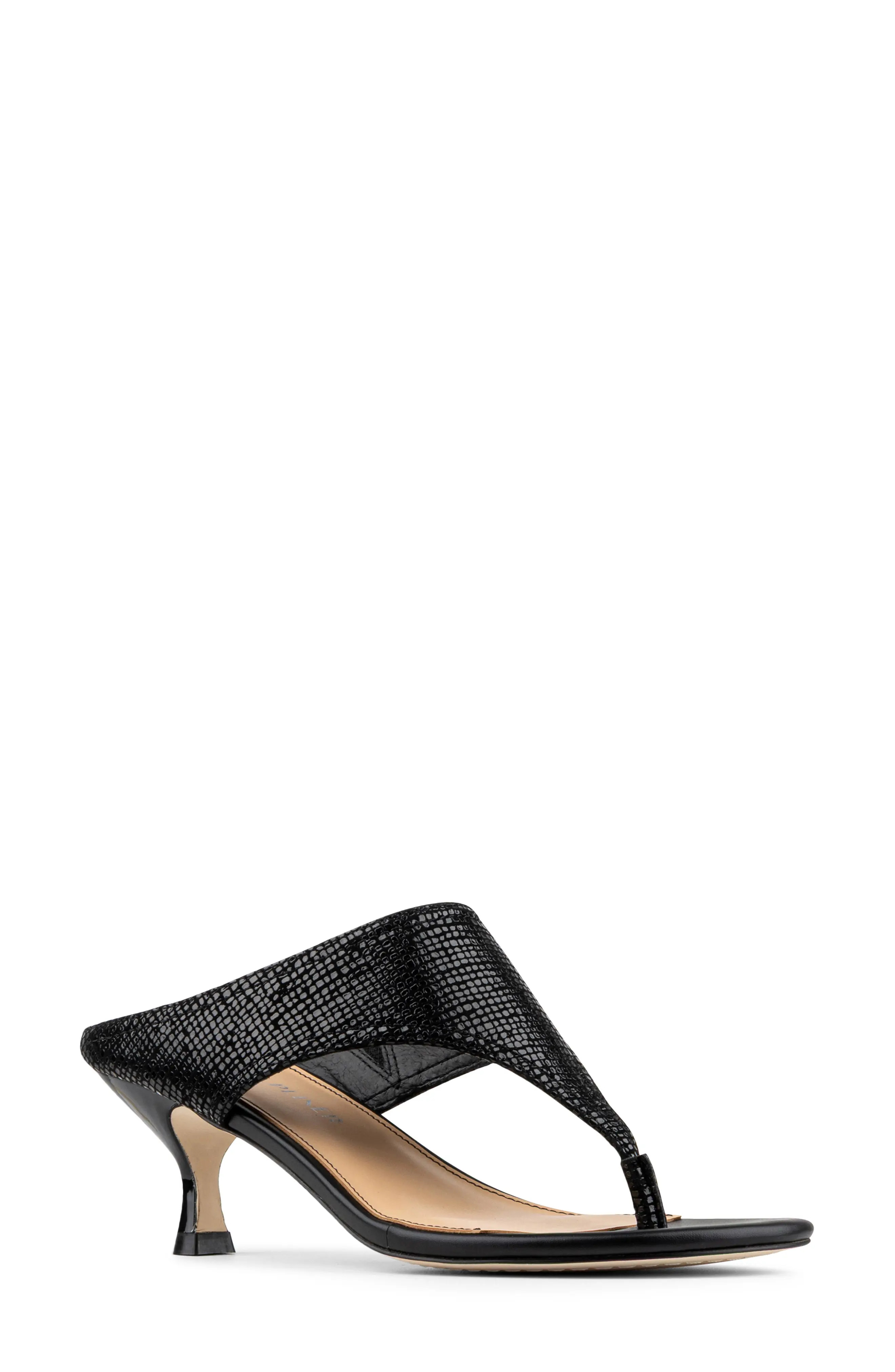 Donald Pliner Lucynda Kitten Heel Flip Flop in Platino at Nordstrom, Size 5 | Nordstrom