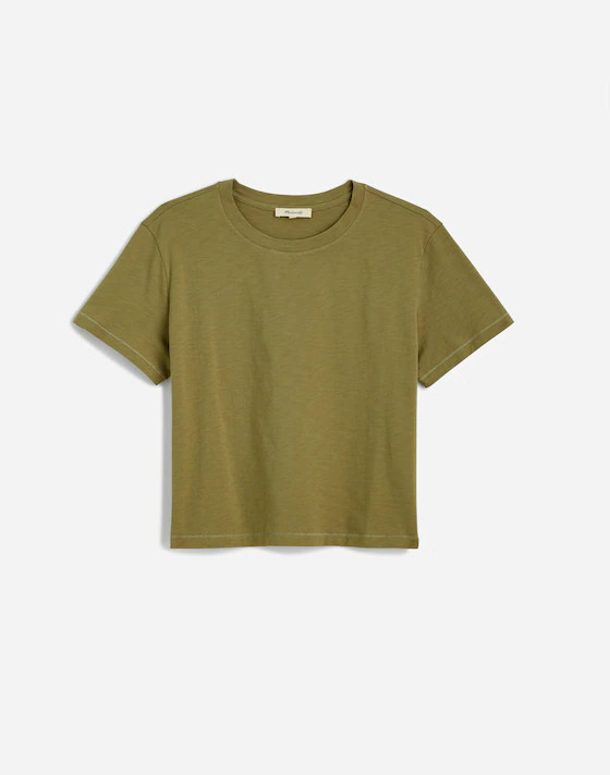 The Easy Crop Crewneck Tee in Soft Slub | Madewell