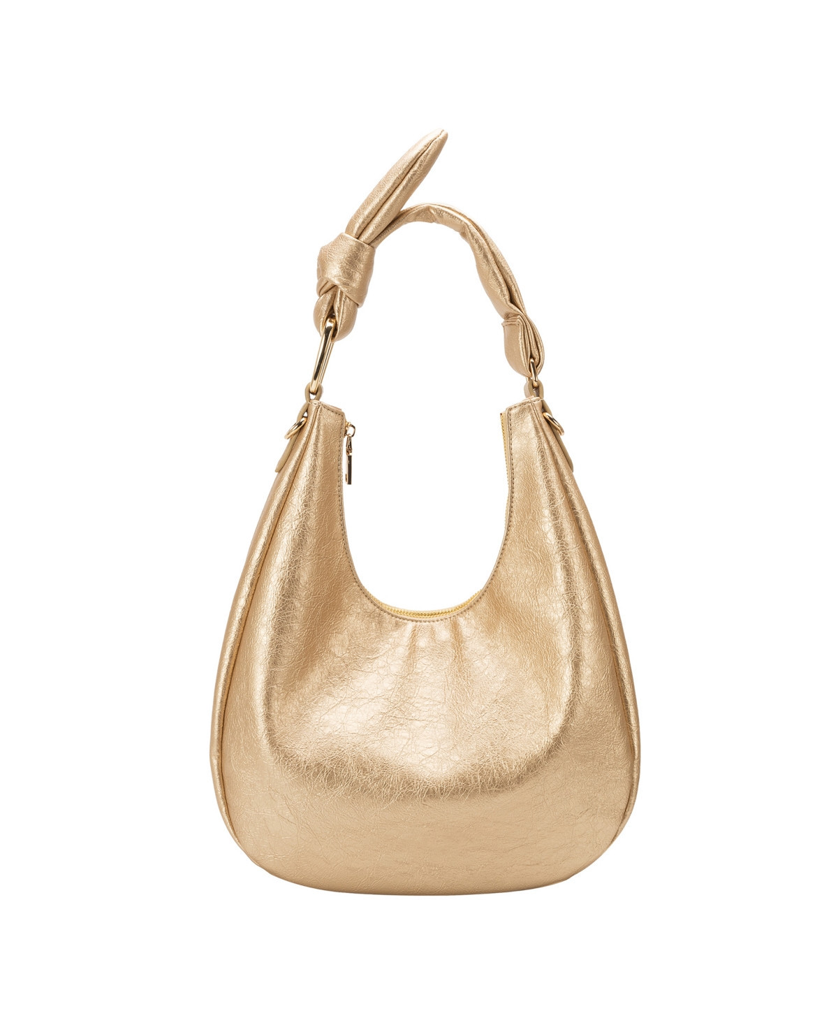 Melie Bianco Lilie Crinkle Medium Shoulder Bag - Gold | Macy's
