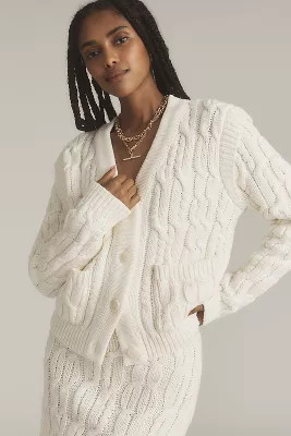Endless Rose Cable Knit Cardigan Sweater | Anthropologie (US)