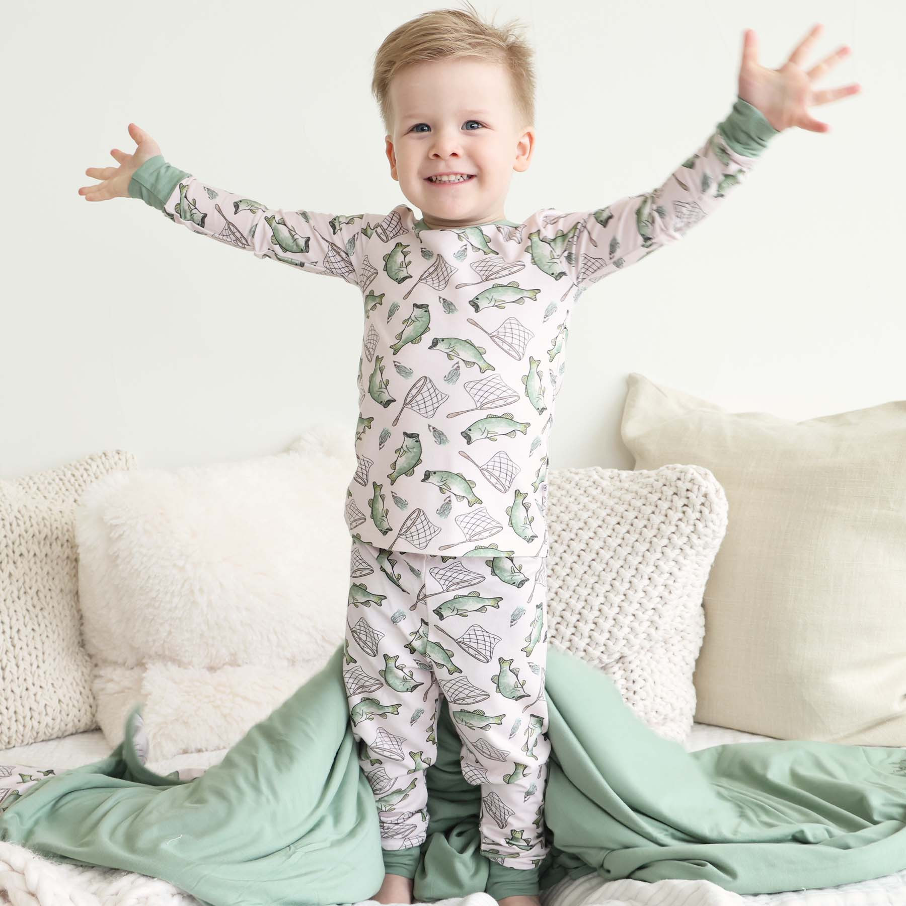 Bass Buddies Two Piece Pajama Set | Caden Lane