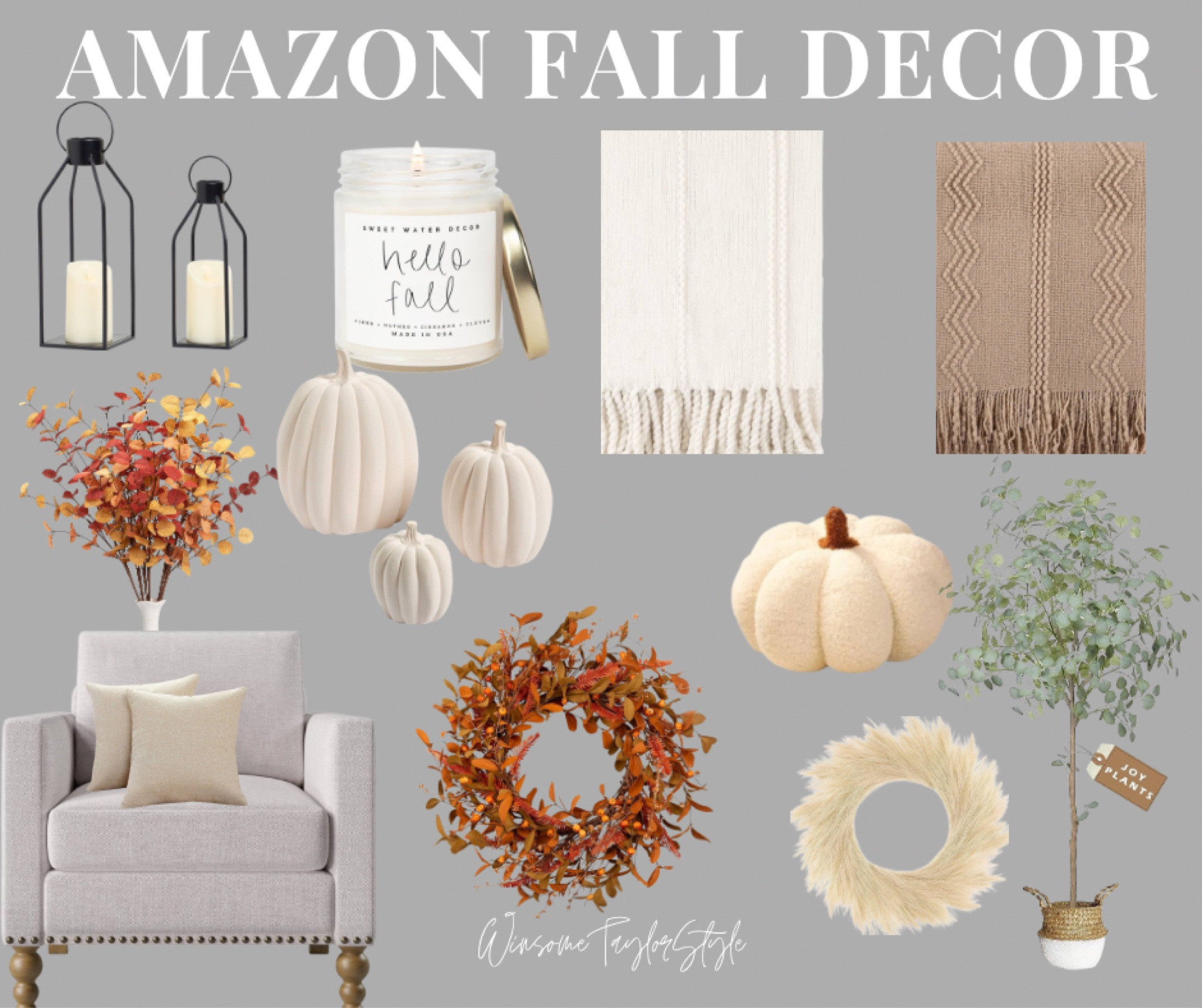 Throw blanket under $40 + pumpkin pillow! ✨ Click on the “Shop FALL DECOR collage” collections on my LTK to shop. I Thanks for stopping by! xoxo 💋 

#LTKhome #LTKSeasonal #LTKfindsunder100