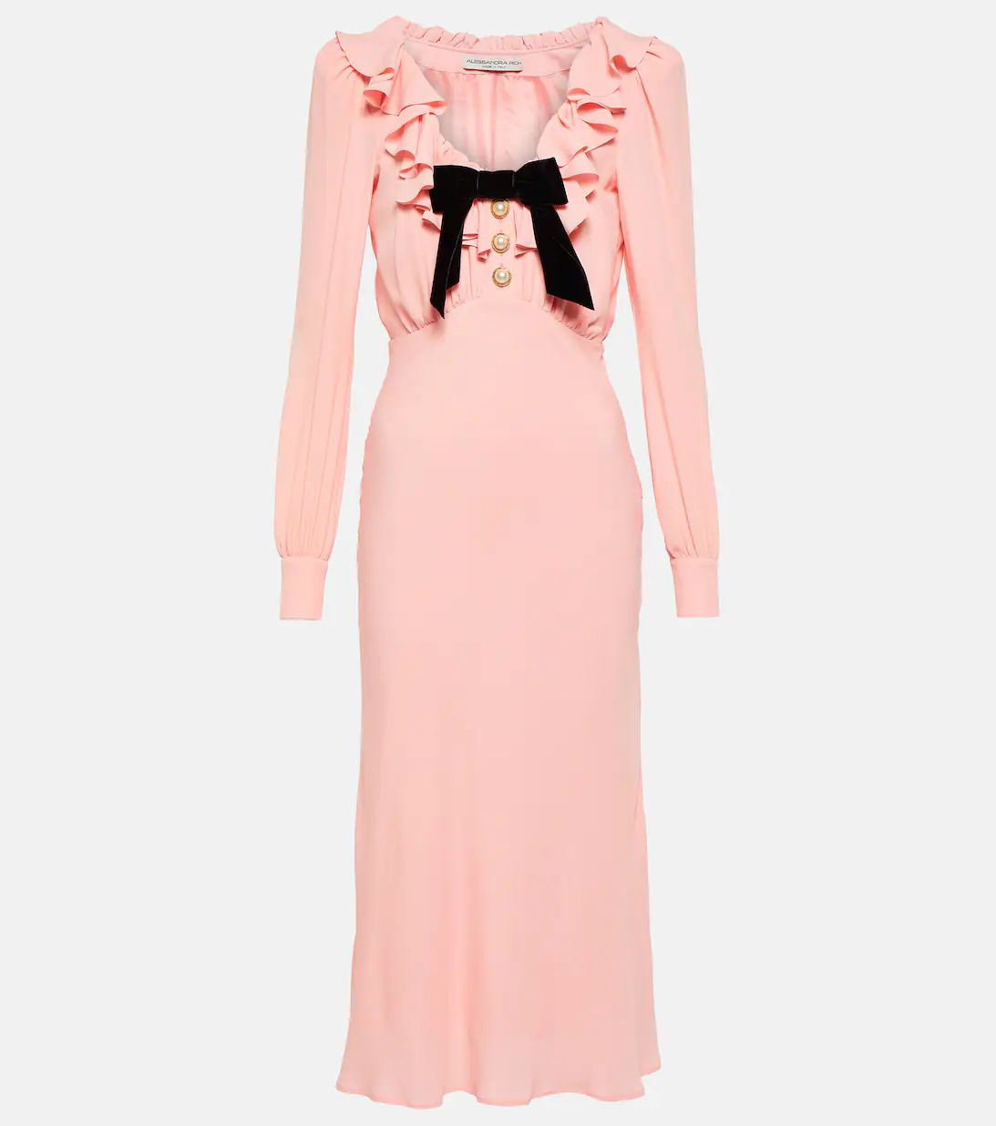 Embellished silk-blend midi dress | Mytheresa (US/CA)
