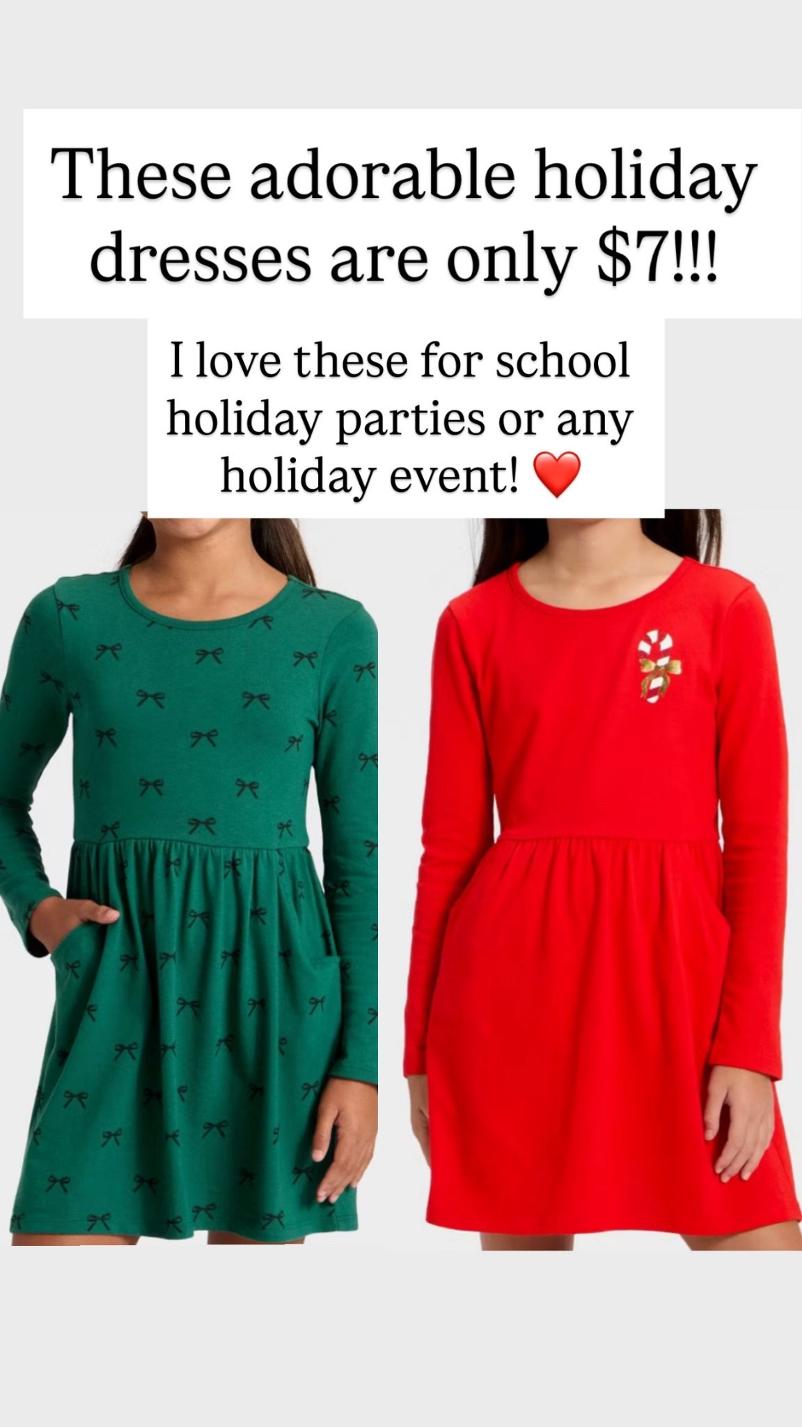 Adorable holiday dresses for girls!!! Only $7!!! 

#LTKHoliday #LTKSaleAlert #LTKKids