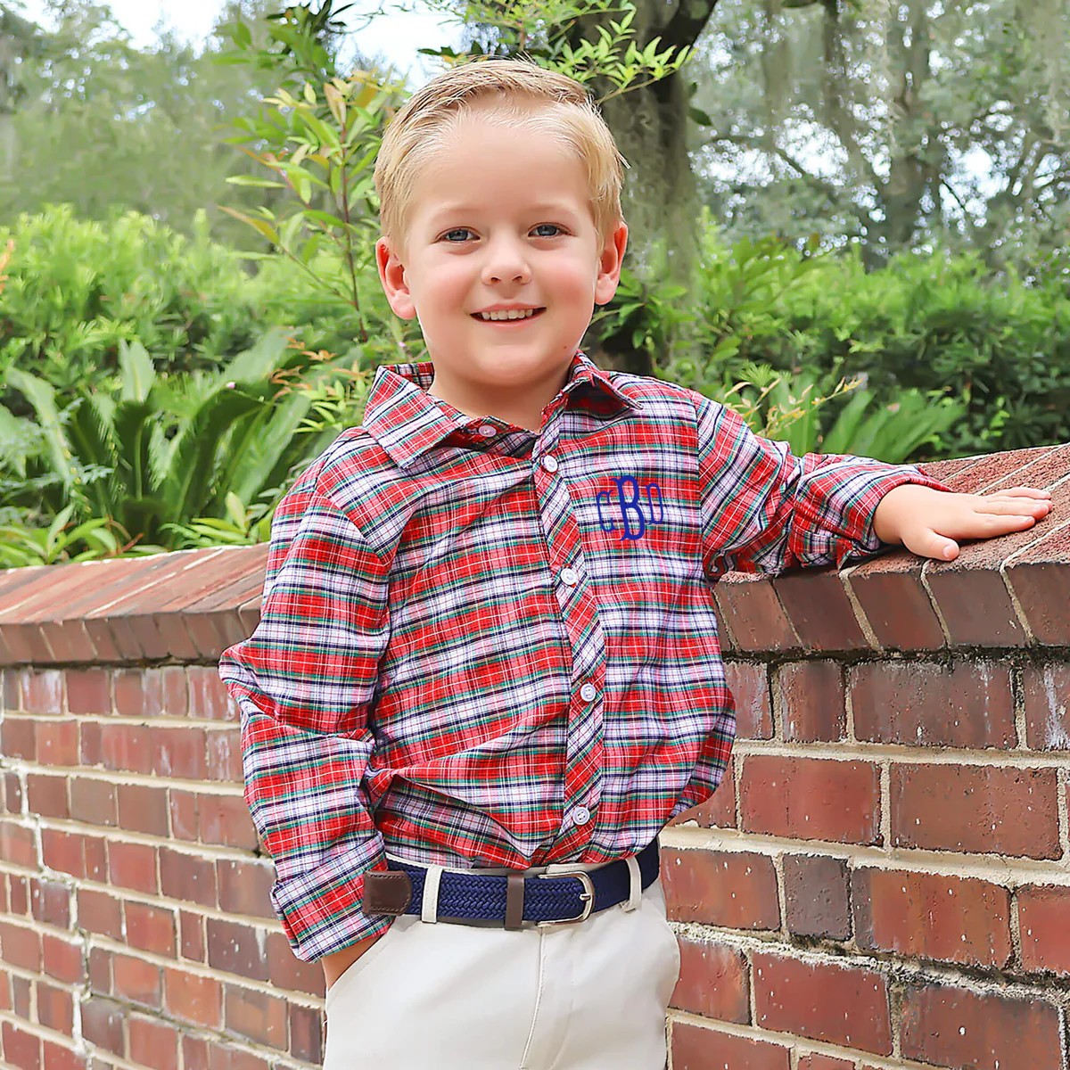 Red Plaid Button Down Shirt | Classic Whimsy