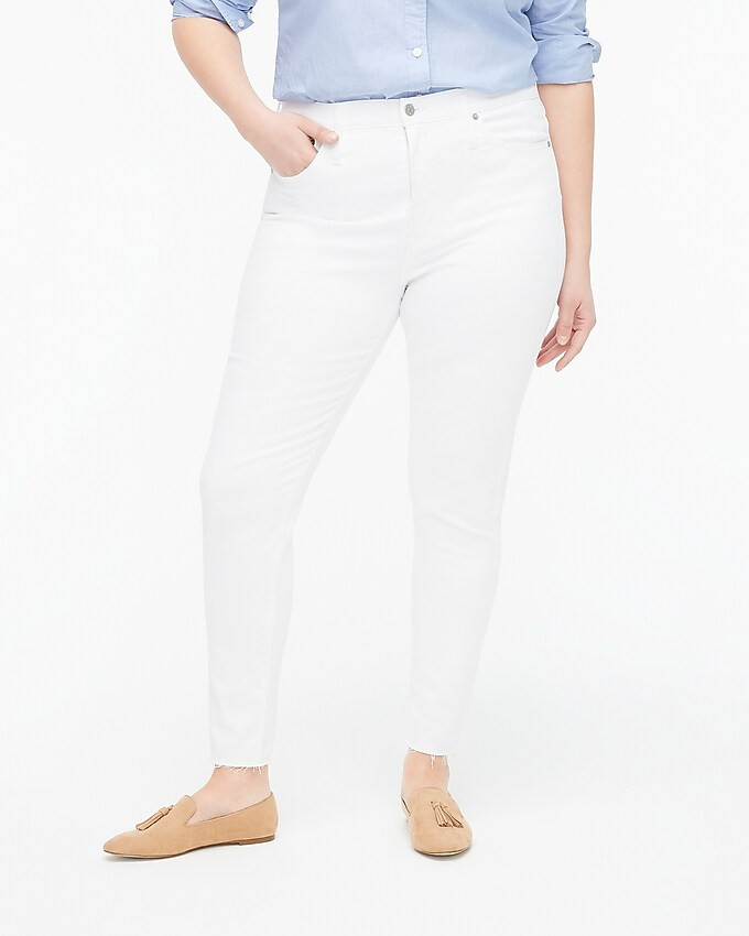 10" high-rise white skinny jean in signature stretch | J.Crew Factory