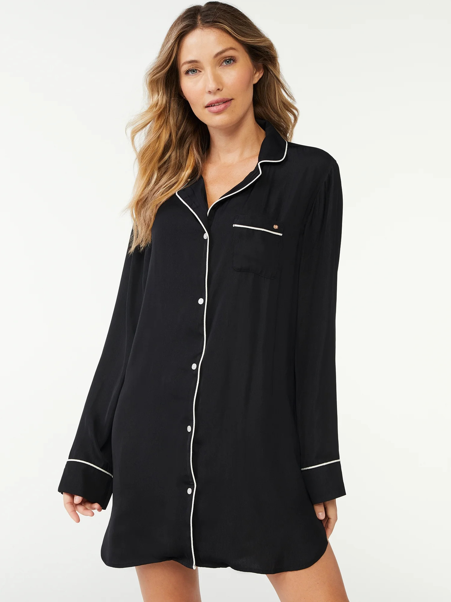 Sofia Intimates by Sofia Vergara Women's Satin Sleepshirt | Walmart (US)