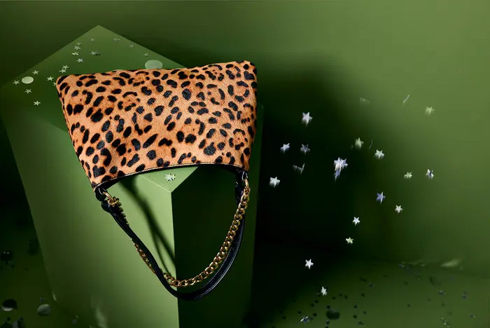 Jagger Animal Print Genuine Calf Hair Shoulder Bag | Nordstrom