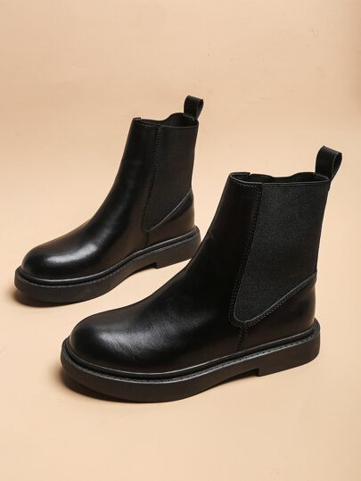 Minimalist Slip On Chelsea Boots | SHEIN