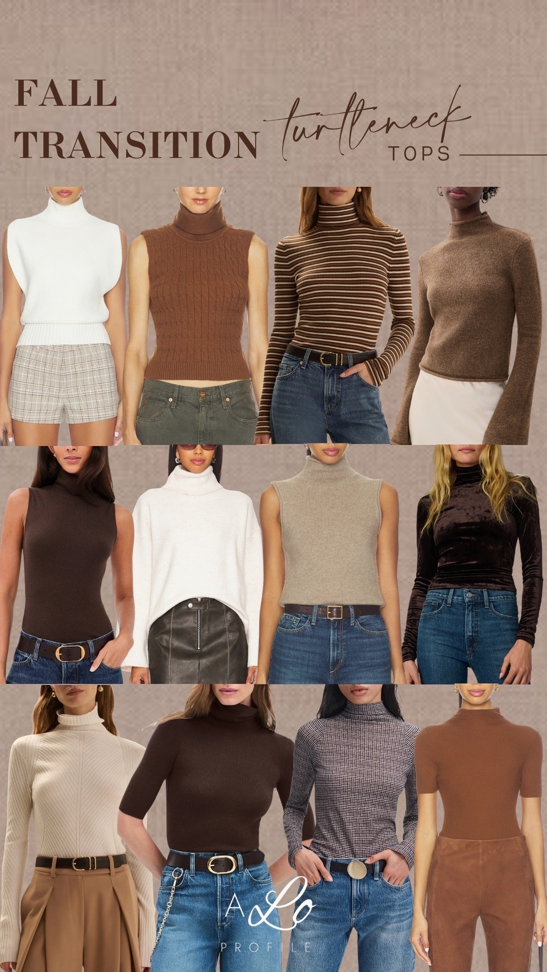 Fall Transition: Turtleneck Tops // fall style, fall outfits, fall tops, fall fashion, fall outfit inspo, outfits for fall, mock neck top, turtleneck top, fall sweaters