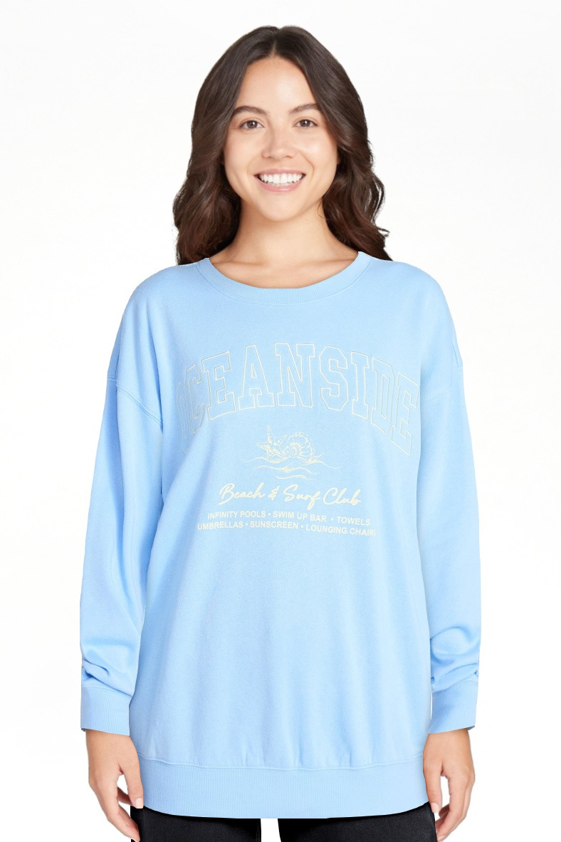 No Boundaries Graphic Crewneck Sweatshirt, Women's and Women's Plus Sizes XXS-4X | Walmart (US)