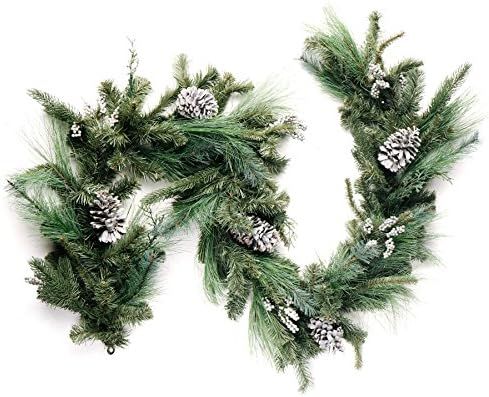 CraftMore Canterbury Estate Christmas Pine Garland and Grey Pine Cone 72" | Amazon (US)