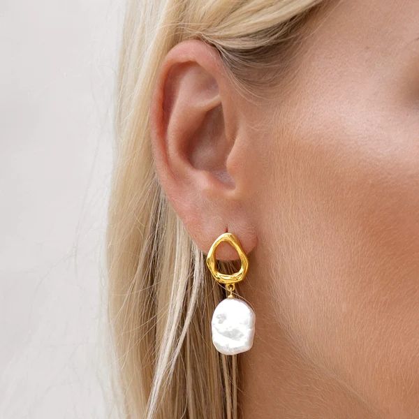 Keshi Pearl Earrings - Adriana | Linjer