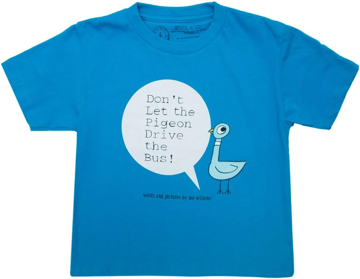 Don't Let The Pigeon Drive The Bus Kids' T-Shirt - Officially Licensed Mo Willems Shirt for Children, Book Lovers, & Readers | Amazon (US)