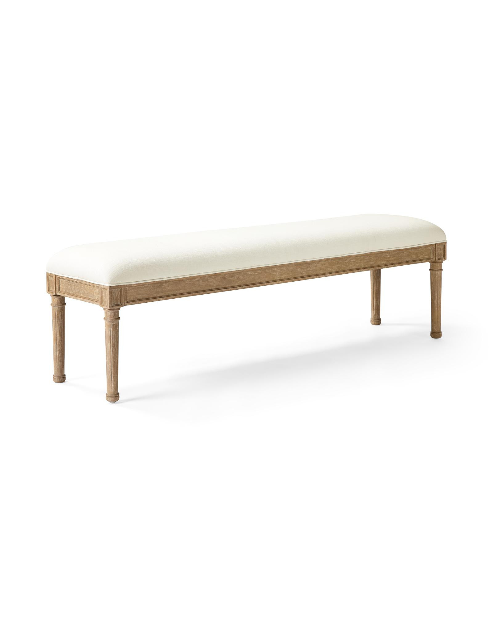 Harbour Cane Bench | Serena and Lily