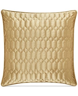 Satinique Quilted 20" Square Decorative Pillow | Macys (US)