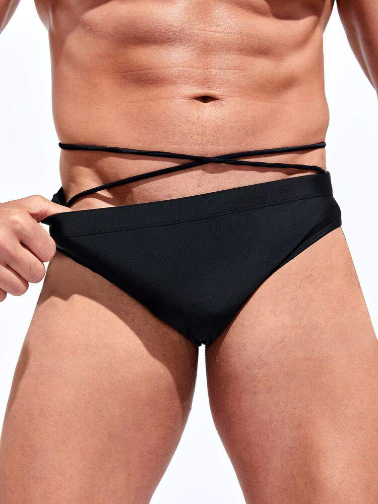 Men Solid Swim Brief | SHEIN