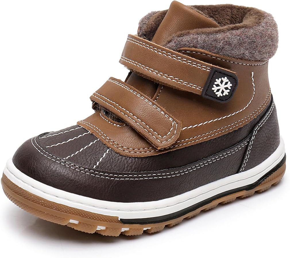 Blikcon Boys Girls Boots Toddler Boys Girls Fall Winter Boots Outdoor with Hook and Loop (Toddler... | Amazon (US)