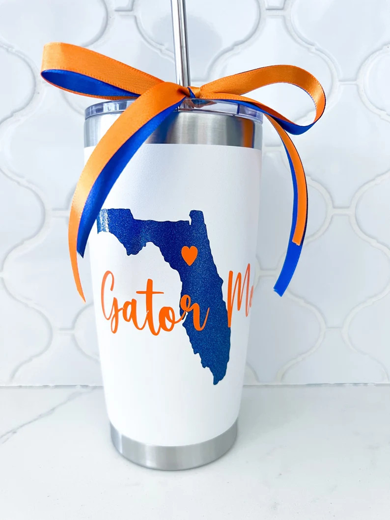 University of Florida Custom Cups, UF Cup, Personalized College Tumblers, Graduation, Acceptance ... | Etsy (Global)